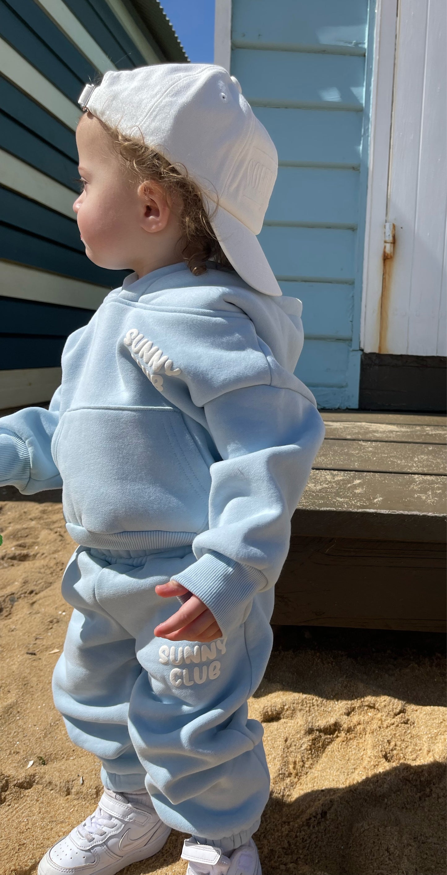 KIDS BABY BLUE PUFF TRACKSUIT